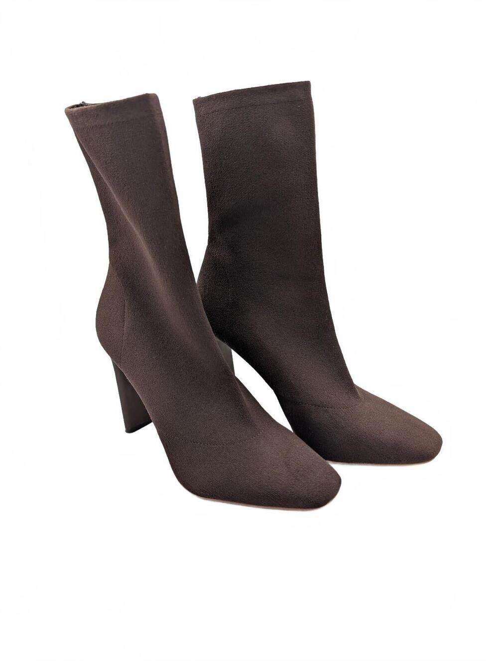 ALDO Faelora Square Toe Heeled Ankle Boots Brown Size 9